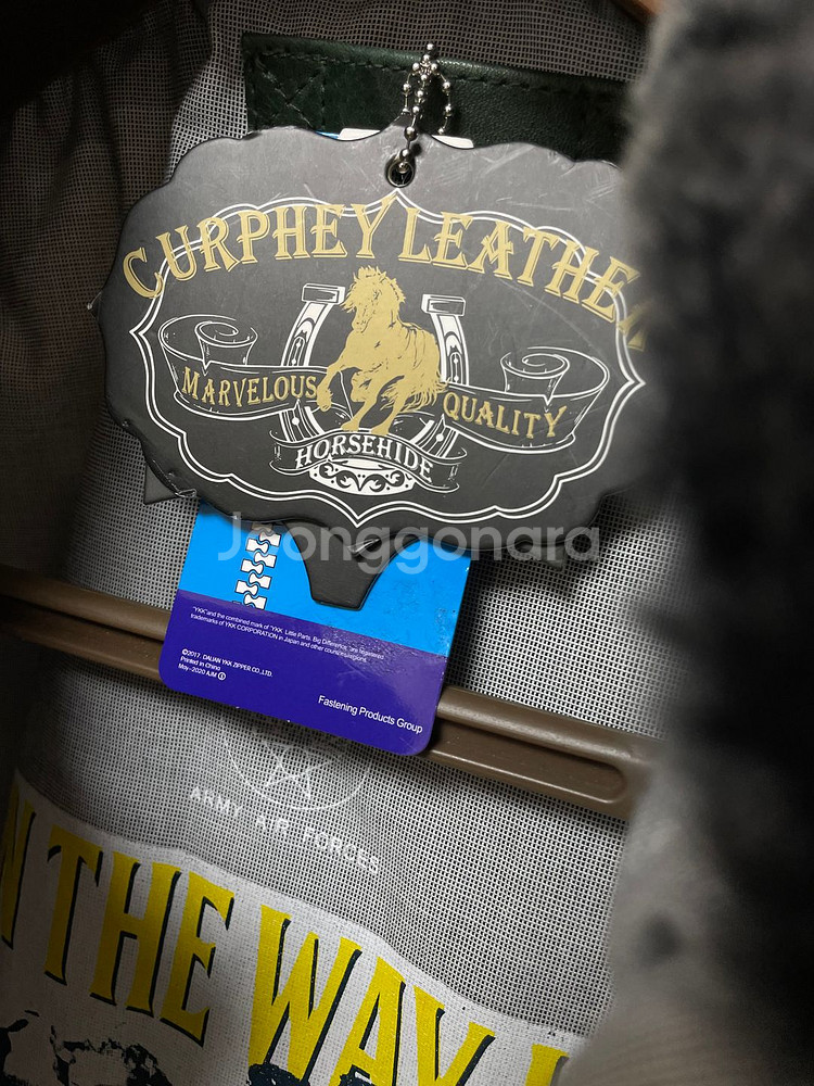 Curphey Leather U.S.A 말가죽 자켓--5