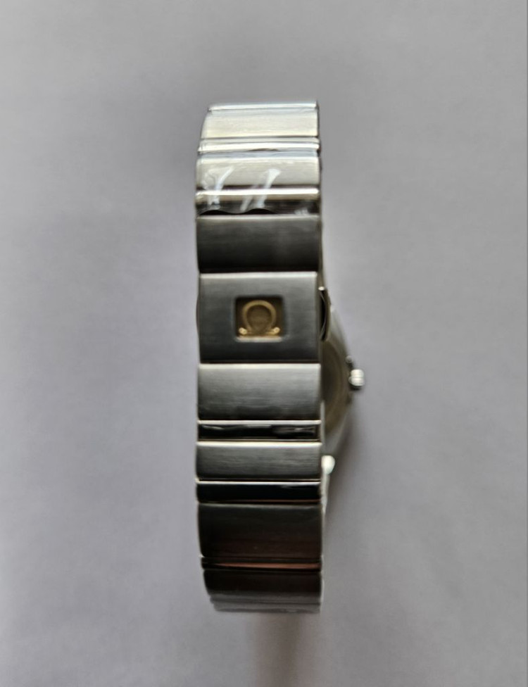 오메가 컨스틸레이션 여성용 다이아몬드 메탈 시계/SWI 이미지