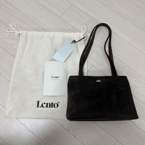 스웨이드 토트백 Lento(브라운)