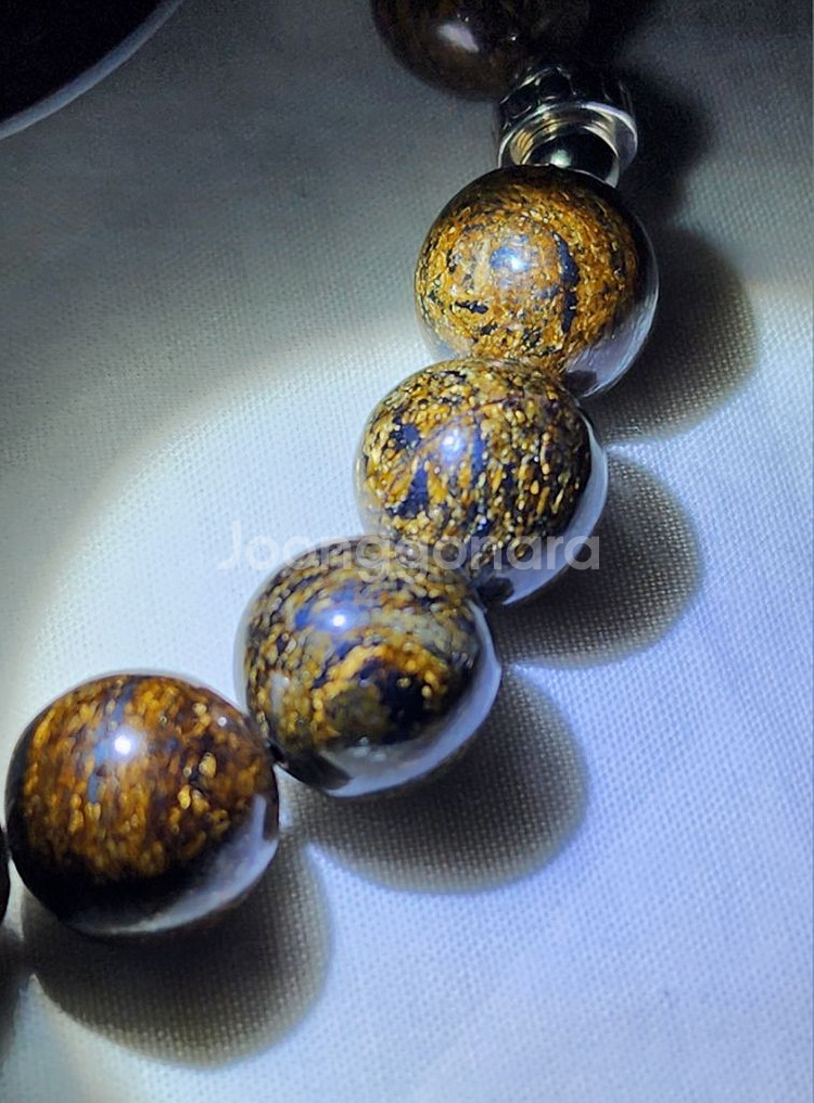 핸드메이드 A+ 브라운 래브라도라이트 팔찌(12mm)--9