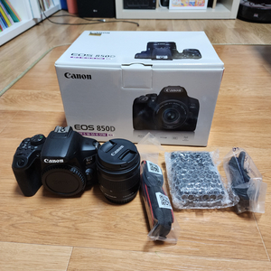 캐논 DSLR 850D 카메라 18-55mm 번들 렌즈