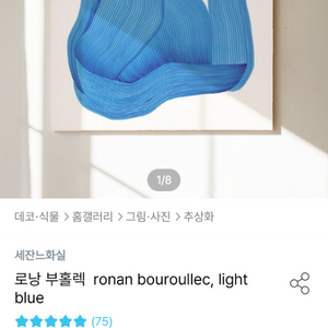 로낭 부홀렉 추상화 캔버스 2종 48cm 새것