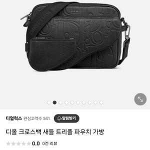 디올 남자 새들백