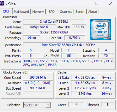 델 인피니온15 인텔코어 i7 8550U 노트북--1