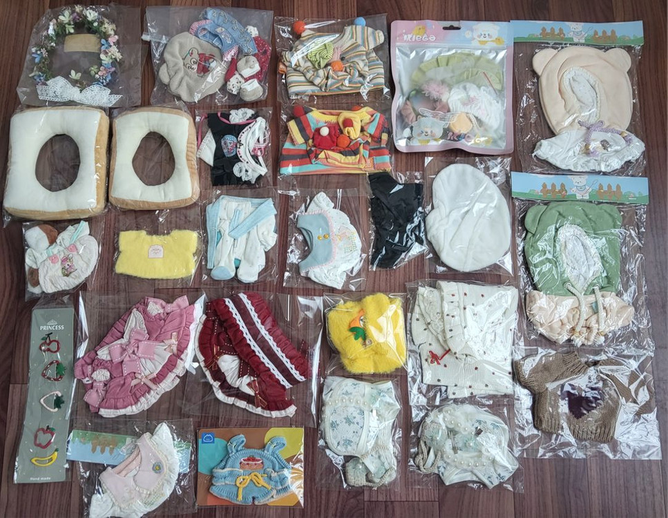 20cm 15cm 10cm 인형 옷 무속성 속성 의상 이미지