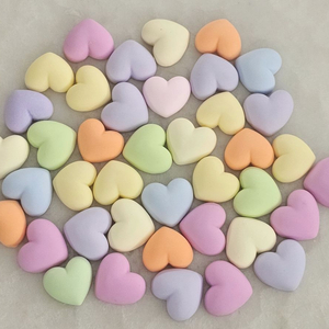 파츠 파스텔 하트 8색 40개 일괄