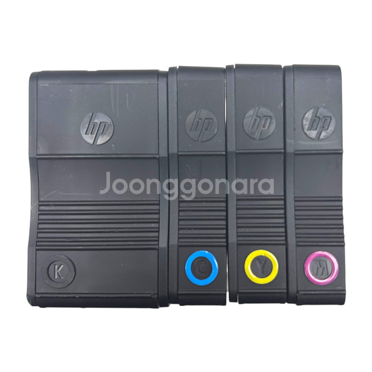 미사용 HP 잉크토너 4가지 색상(CMYK) 세트--0
