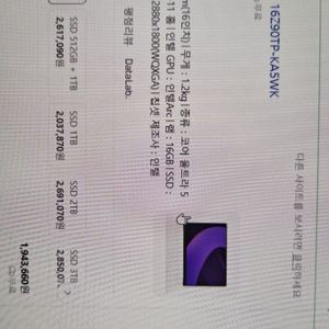 LG 그램 16인치 16Z90TP KA5WK