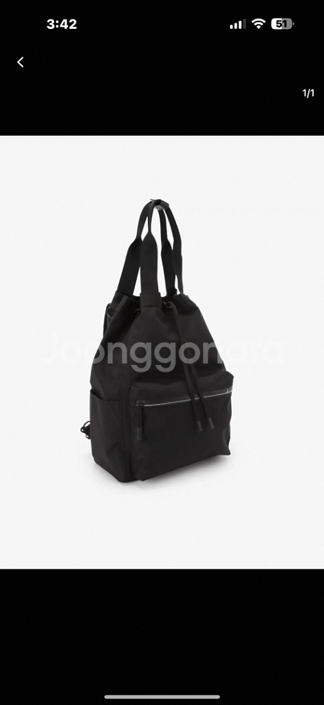 새상품) 아네스베 롱탑 핸들 백팩--2