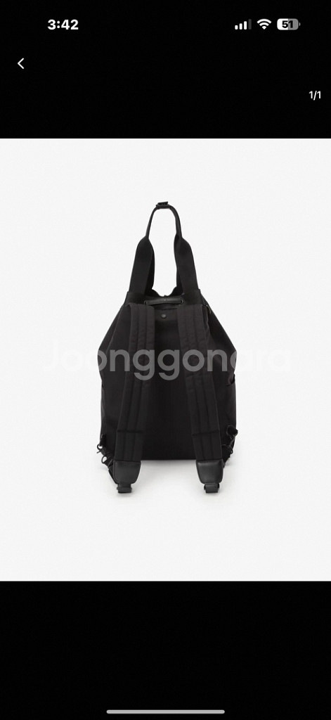 새상품) 아네스베 롱탑 핸들 백팩--3