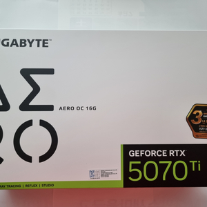 기가 RTX 5070Ti AERO OC 16GB 미개봉