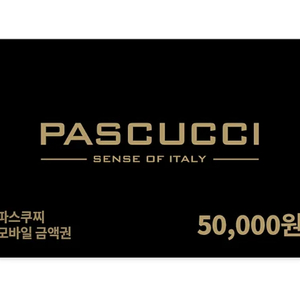 파스쿠찌 5만원권