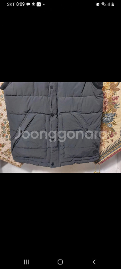 M 버쉬카 패딩 조끼 상태A--2
