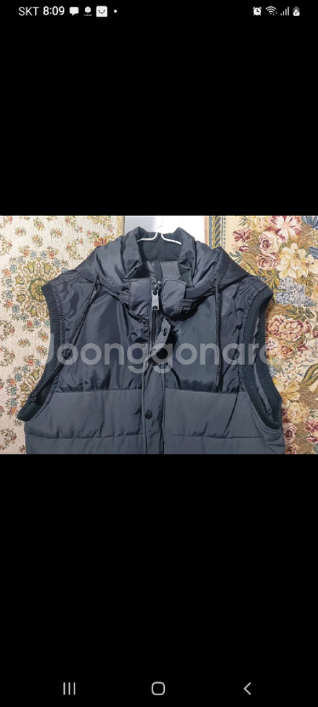 M 버쉬카 패딩 조끼 상태A--3