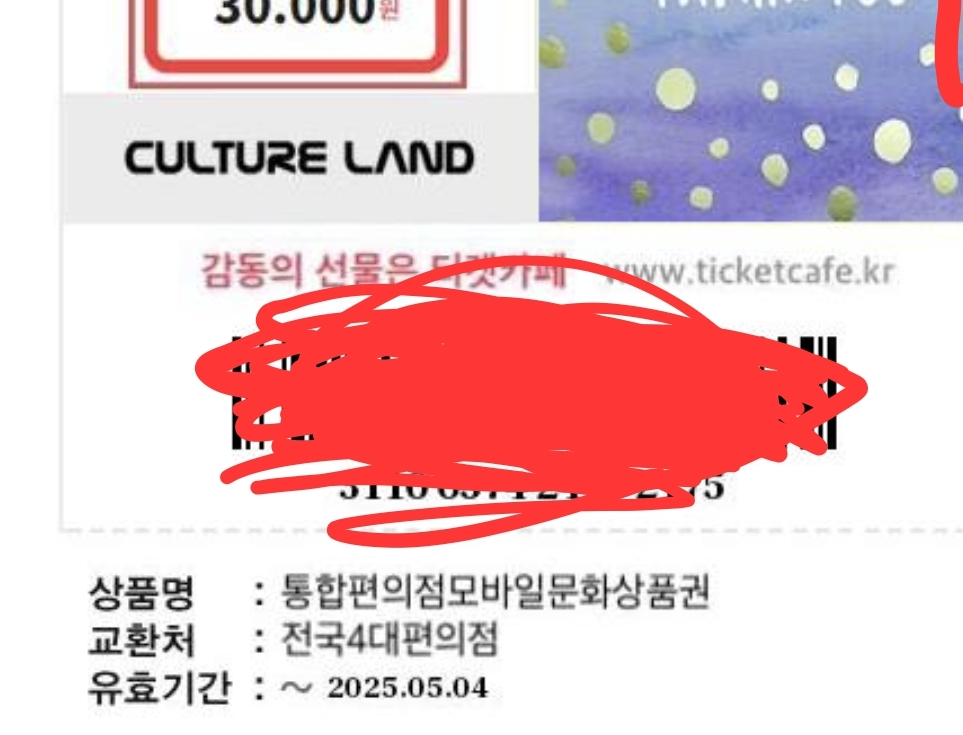 컬쳐랜드 3만