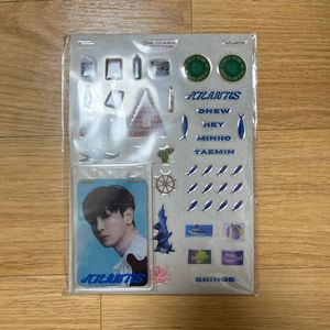 샤이니 아틀란티스 포토 홀더 스티커 세트 키 미개봉
