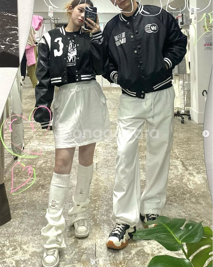흰색 데미지 그런지 빈티지 찢어진 니트 니삭스 레그워머--1