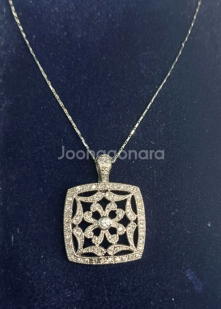 실버 스퀘어 펜던트--2