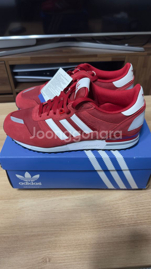 아이다스 zx700 색상: 빨강, 사이즈: 280 새것--4