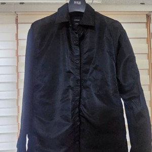 블랙 나일론 오버핏 ma-1 항공 셔츠자켓 95