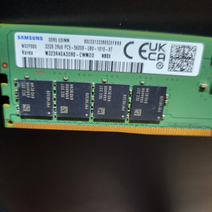 삼성 DDR5 5600 32GB X 2. 64GB