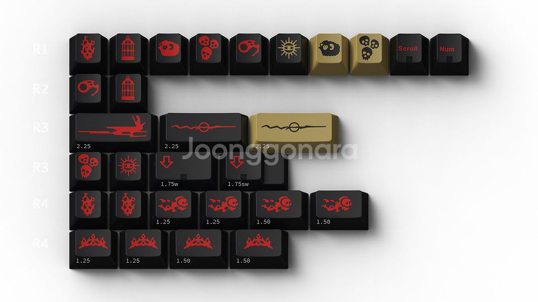 구매글) GMK UnderWorld 언더월드 키캡--1
