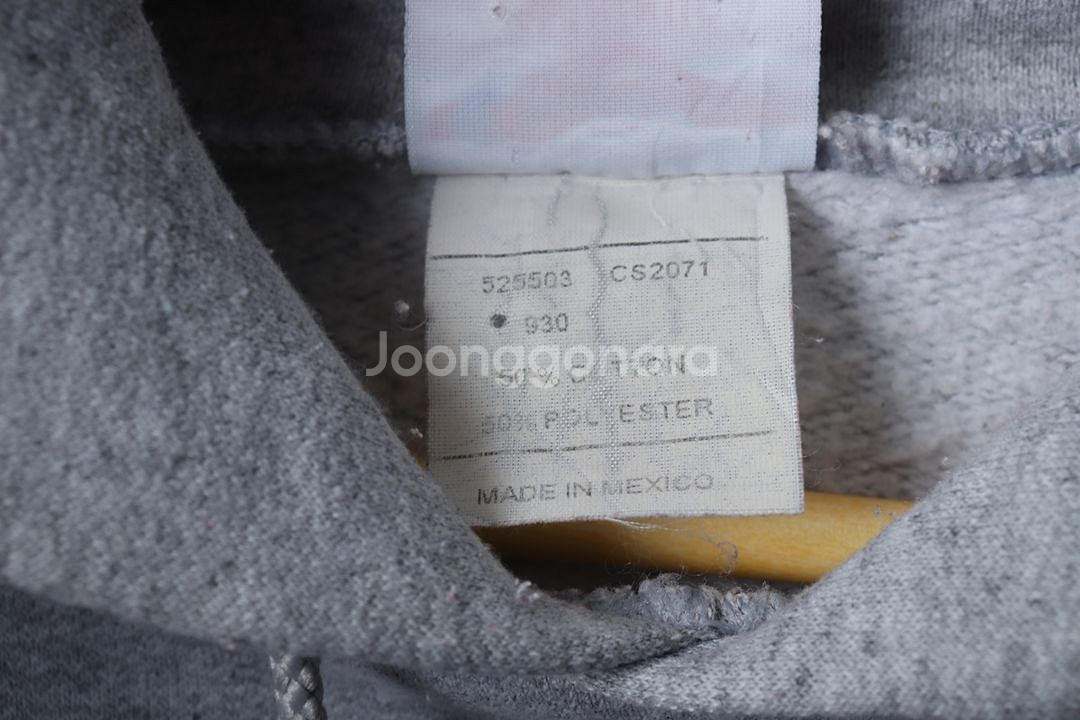 W(S) 챔피온 후드티셔츠 그레이 기모 로고--6