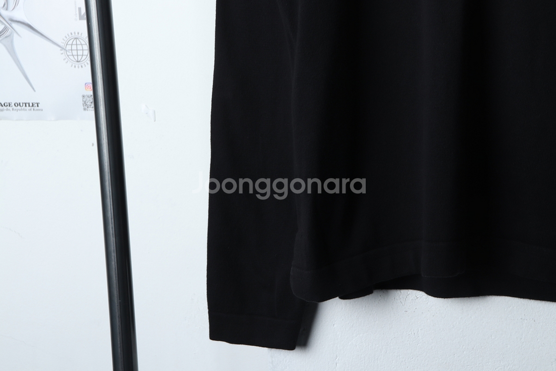 (L-XL) 폴스미스 카라 긴팔티셔츠 블랙 올드스쿨--3