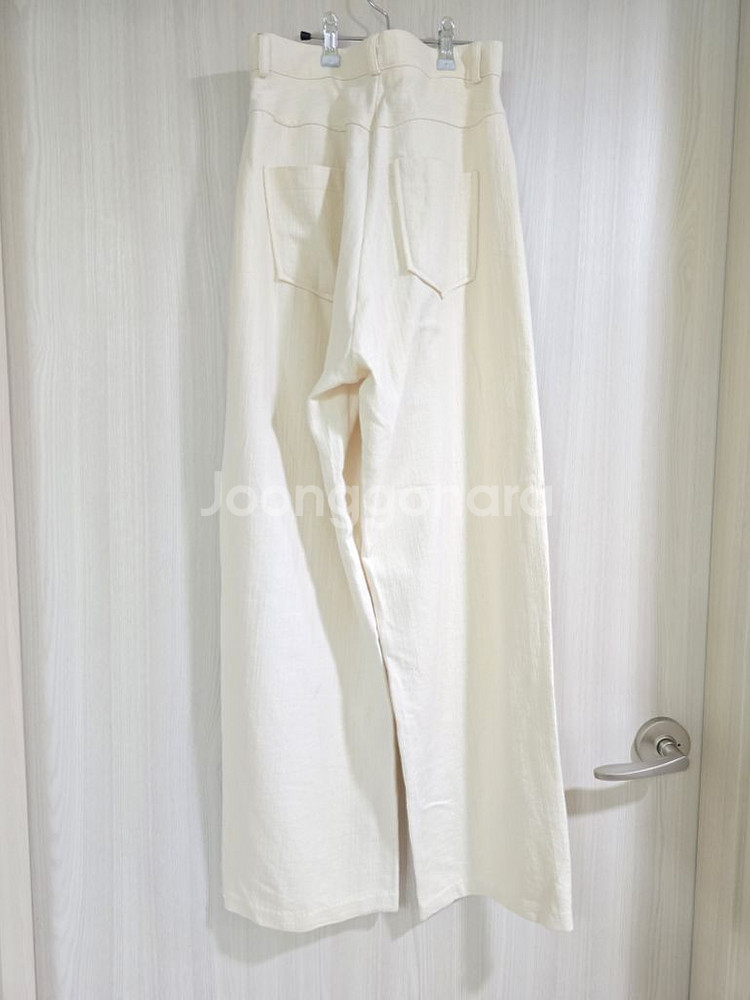 와이드바지 팬츠 아이보리--3