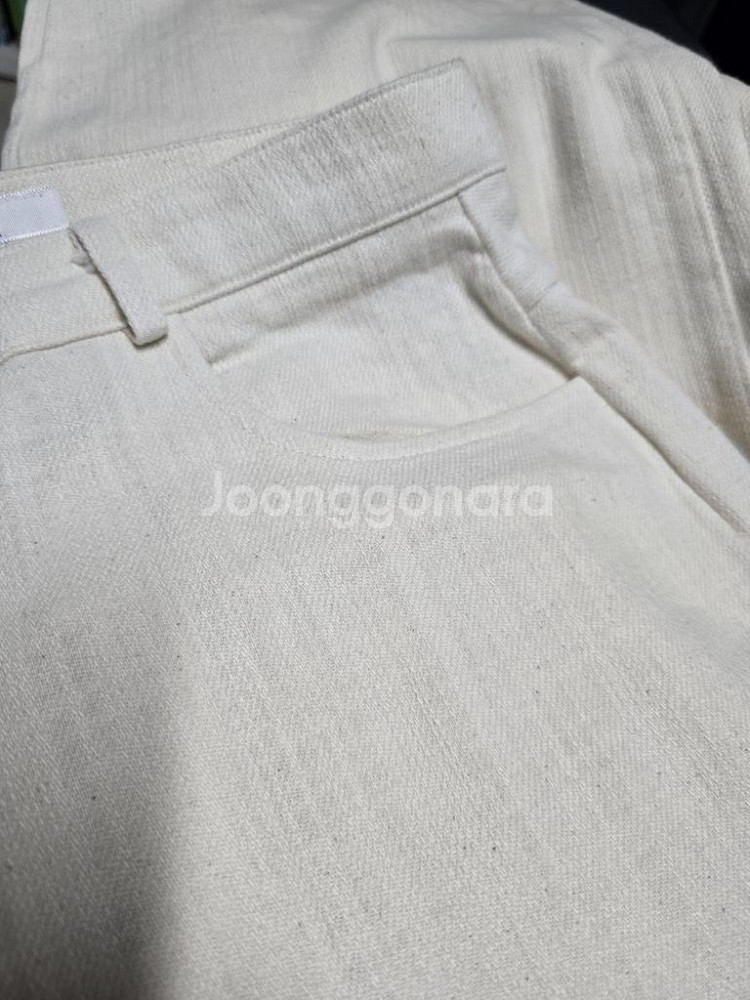 와이드바지 팬츠 아이보리--5