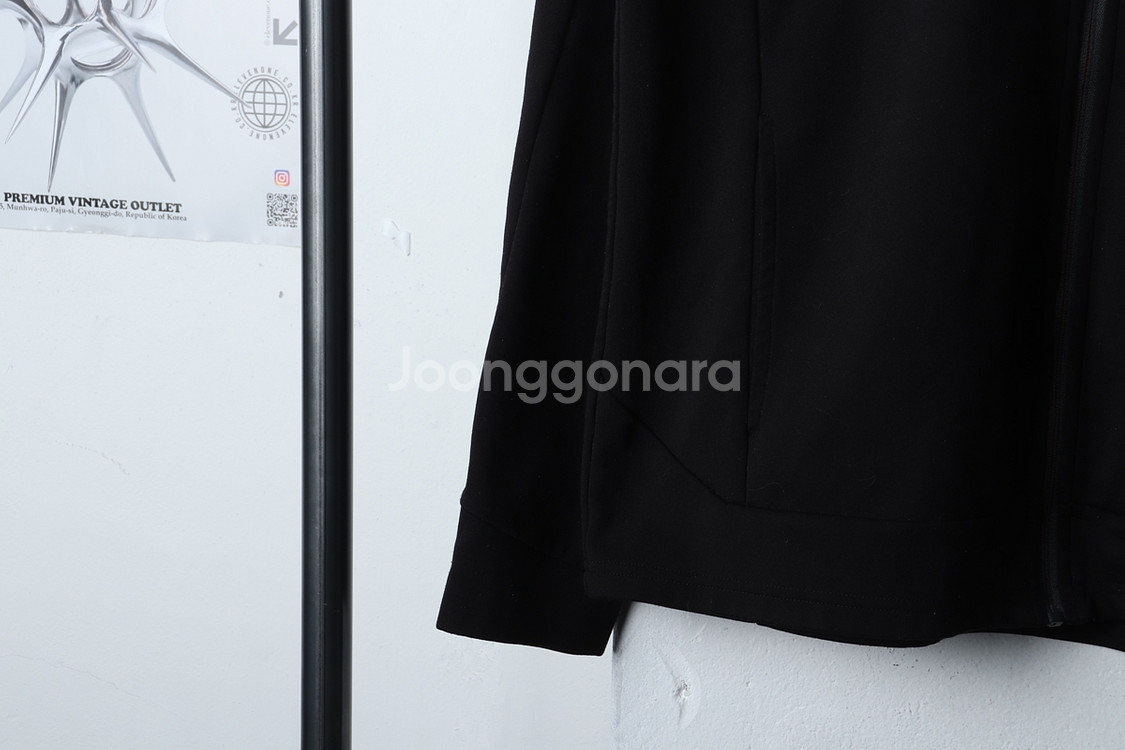 (2XL) 헤드 집업 바람막이 점퍼자켓 빅사이즈 블랙--3