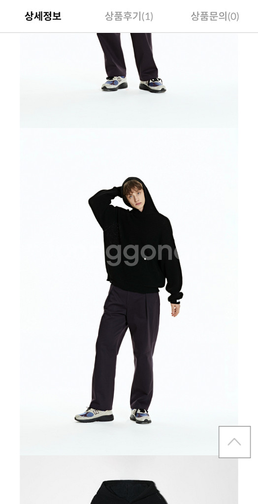 노드아카이브 부클 후드니트 S/S 2사이즈 신품 팝니다--5