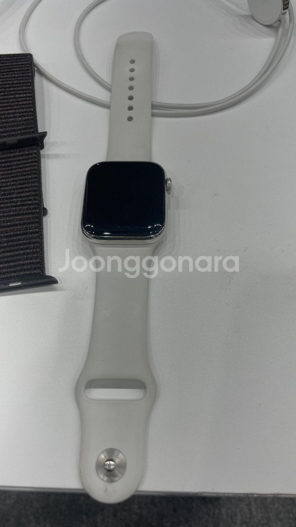 애플워치6 스테인리스 44mm 셀룰러--1