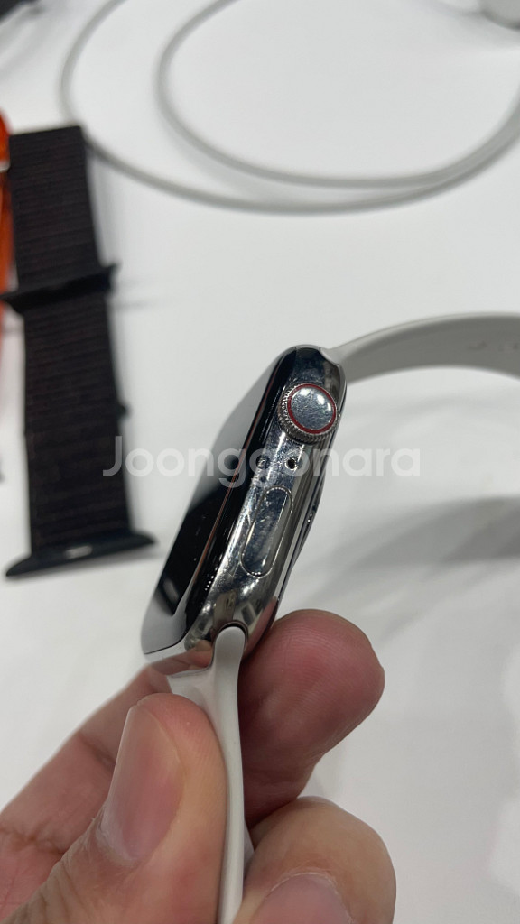 애플워치6 스테인리스 44mm 셀룰러--3