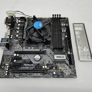 CPU 펜티엄 G5400+ ASROCK 메인보드 +쿨러