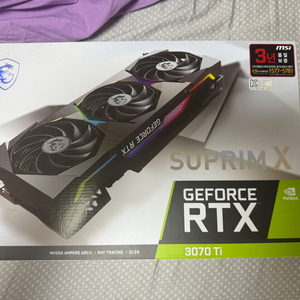 MSI RTX3070TI 슈프림 팝니다.