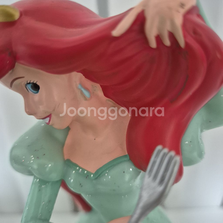 빈티지 디즈니 인어공주 피규어 저금통--1