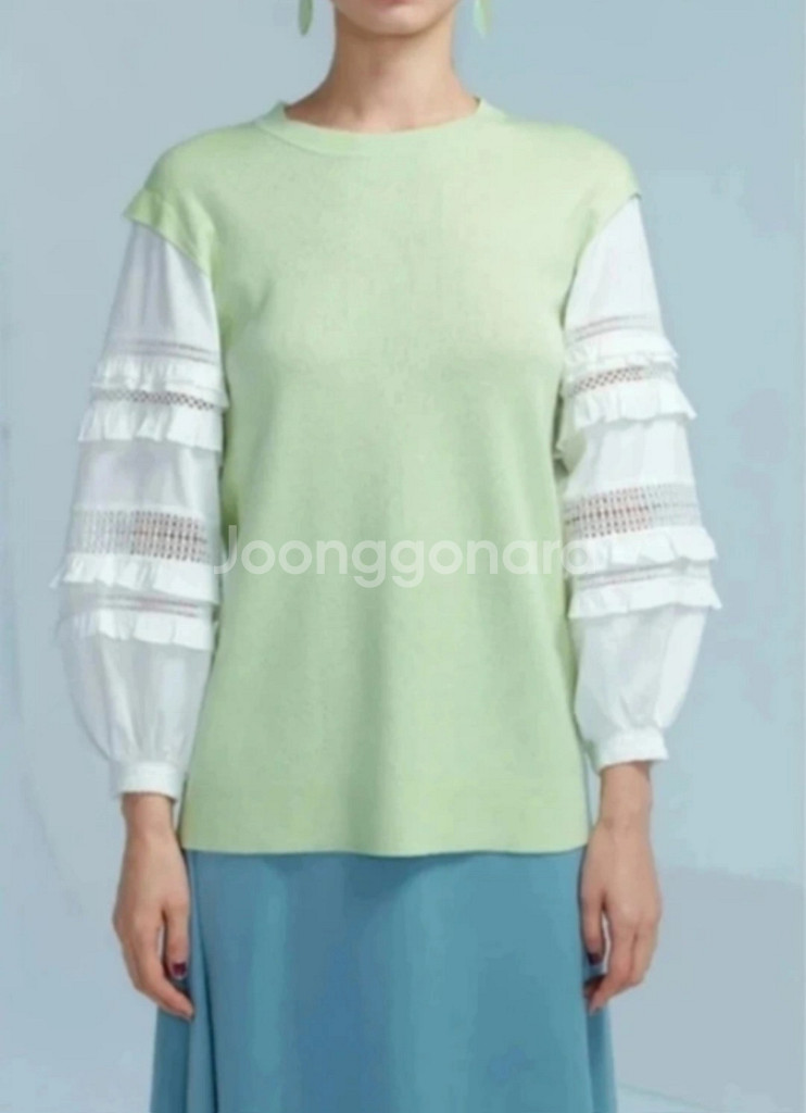 SJ WANI 니트 블라우스(77) ㅡ새상품--5