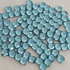 사각큐빅 청녹색상 100개 일괄