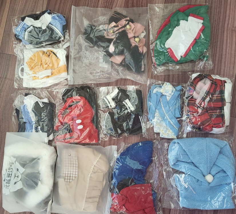 20cm 15cm 10cm 인형 옷 무속성 속성 의상 이미지