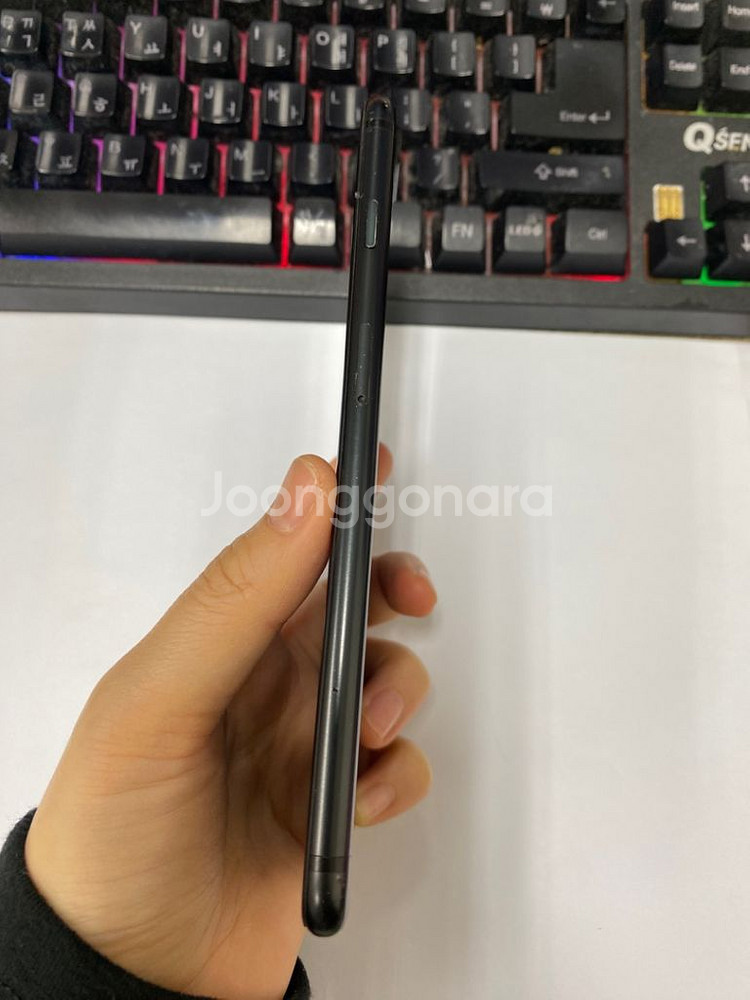 아이폰7플러스 매트블랙 액정SS급 128G 배터리100--3