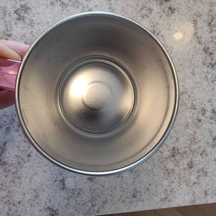 뚜껑 스텐컵 2개 새것--2