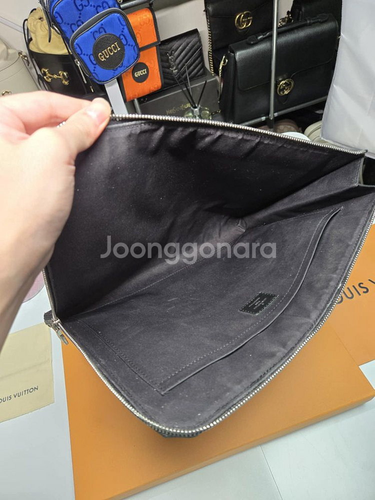 [정품] 루이비통 다미에 클러치백--5