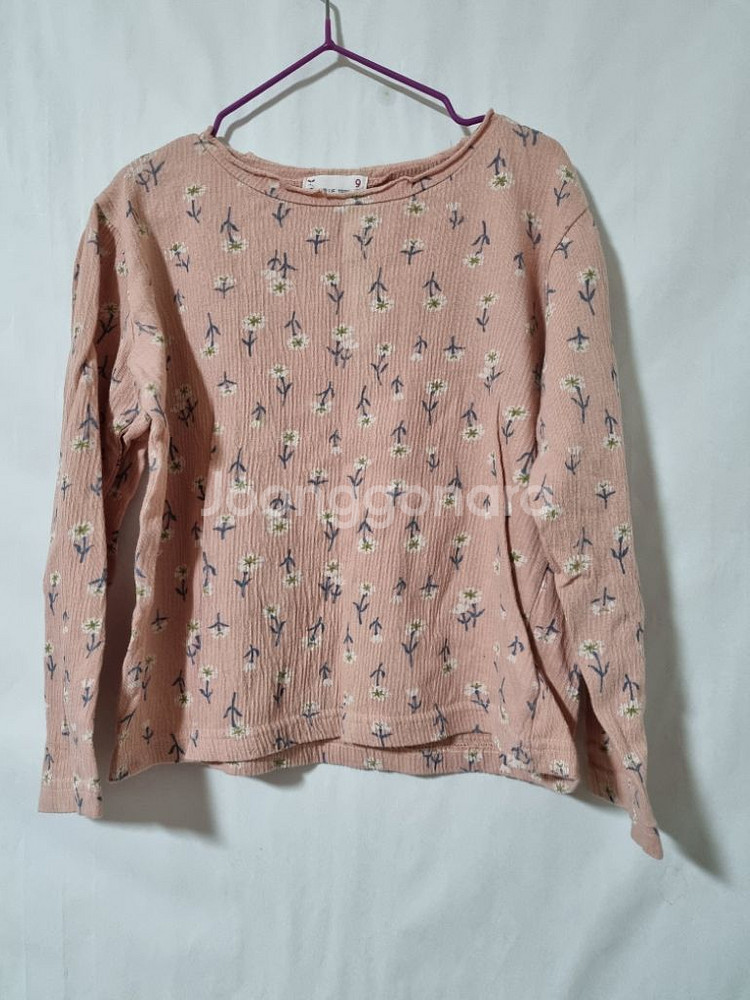 여아동 3-5세 블루틴 꽃무늬 티셔츠 핑크 2벌 전부--0