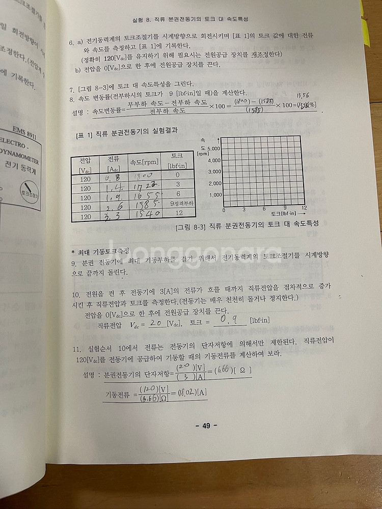 lab volt 전기기기의 실험 제 3판 개정 문운당--2