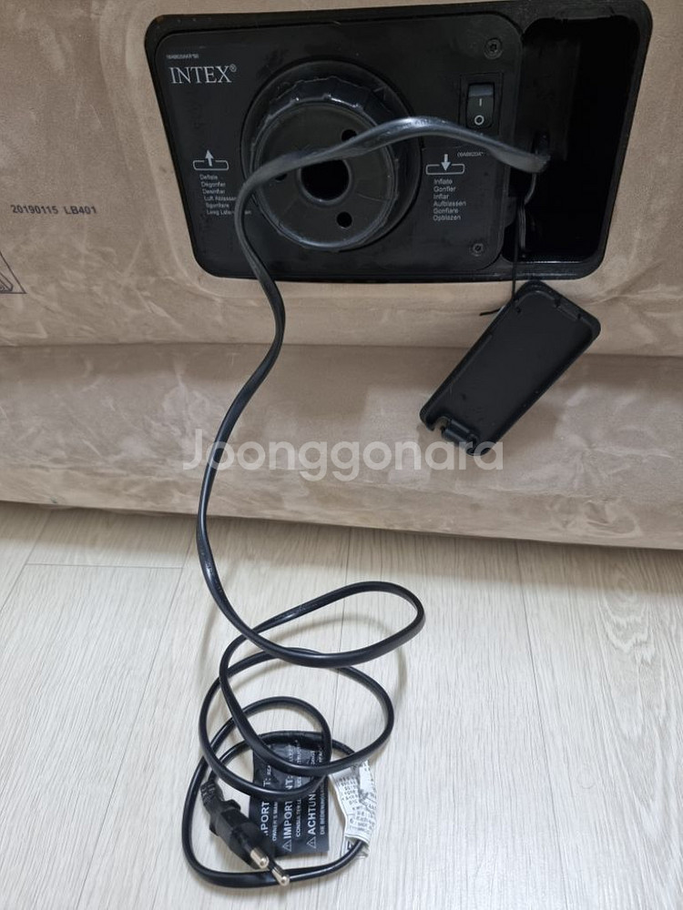 인텍스 에어매트 캠핑매트 퀸 사이즈 에어베드 침대--1