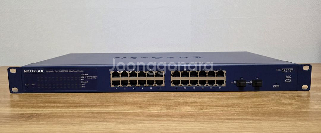 넷기어 기가비트 GS724T v4 허브 24포트(2대)--0
