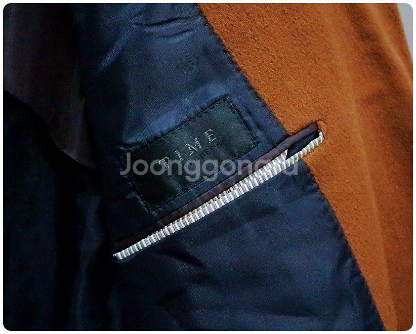 타임옴므 울 캐시미어 더블 브레스티드 하프코트 110--8