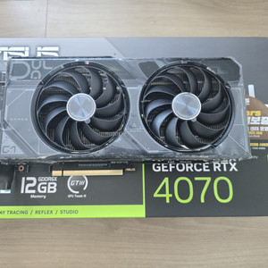 ASUS RTX4070 DUAL OC 팝니다.