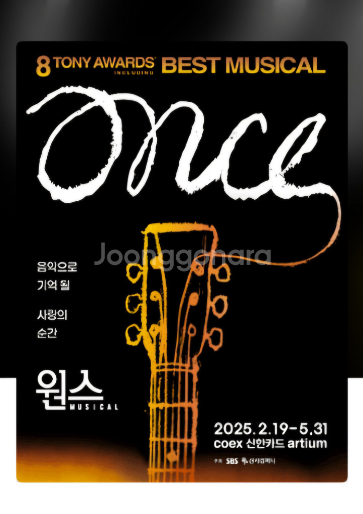 뮤지컬 원스 오늘 19:30분 공연 이충주 박지연--0